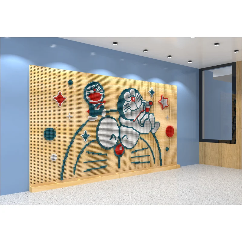 New Arrival Learning Activity Busy Board Wooden Running Ball Games Wooden Wall Mounted Stem Toys for Children