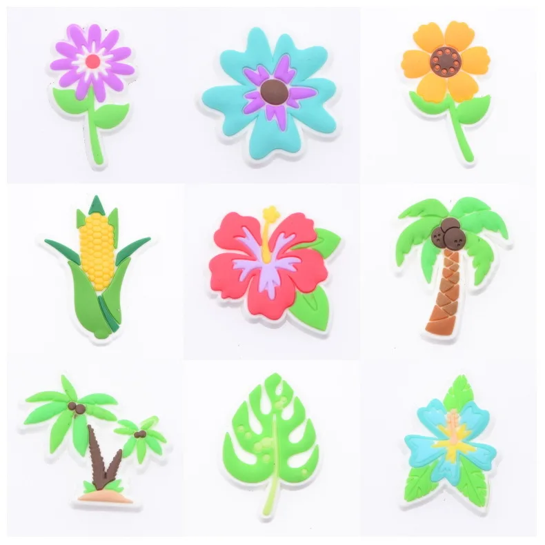 2024 New Arrival Wholesale Pvc plant Fruits and vegetables Cute cartoon shoe Charms Custom Designer Shoe Charms