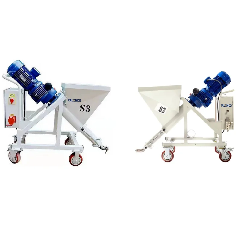 Thin Fireproof Coating Spraying Machine S3 380V Cement Mortar Plaster Machine  Construction Suitable for Bucket and Bag Material