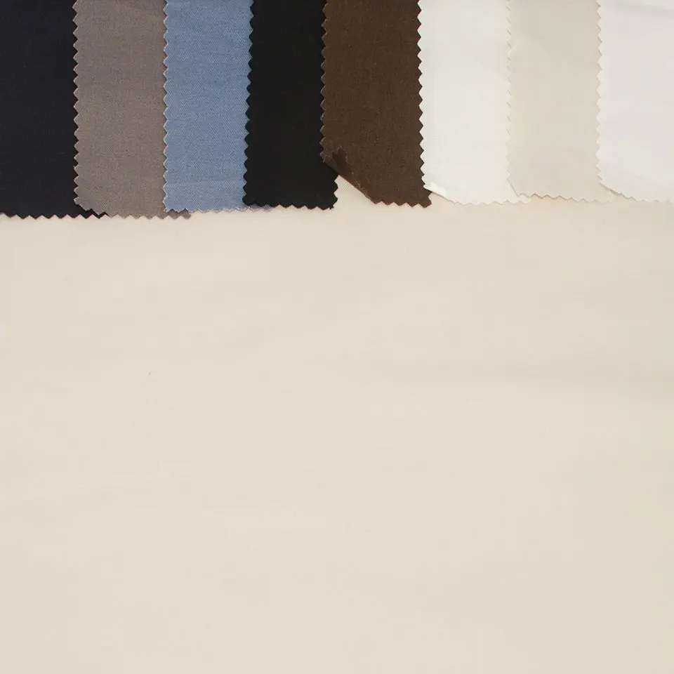 Solid color stonewashed soft plain dyed 30% linen 70% cotton blended fabric for cloth