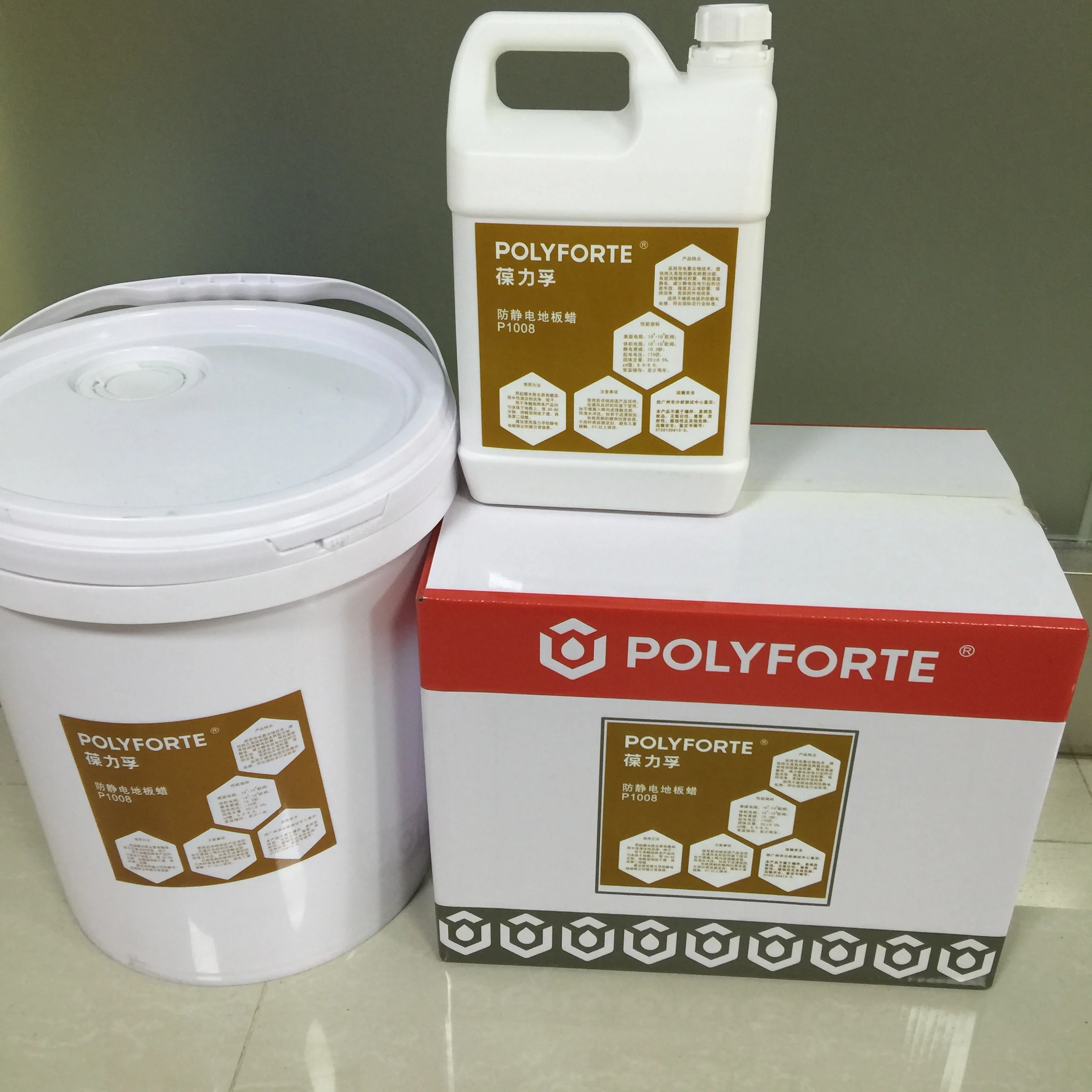 Polyforte excellent anti-static floor polish antistatic agent  for antistatic flooring  with good static resistance function