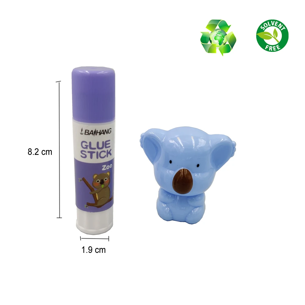 Factory Wholesale Custom Print logo Kids Stationery Supplies Pega Blanca Escolar Solid Glue Utiles Escolares White Glue School