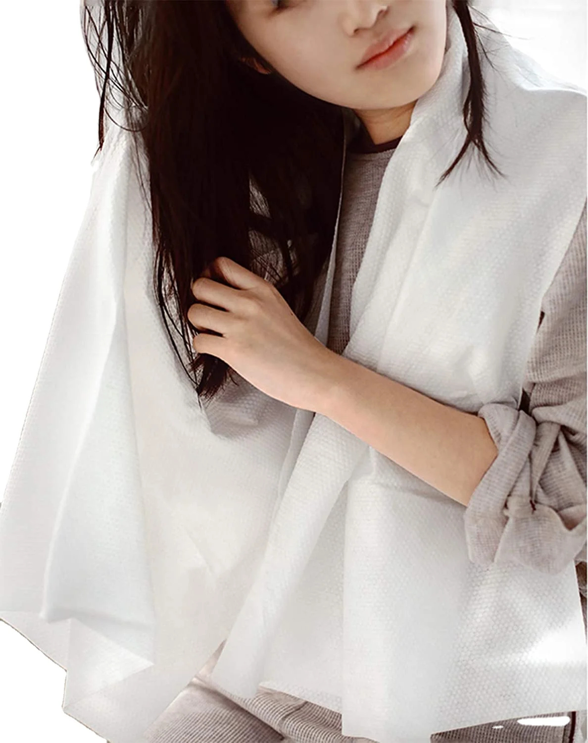 Disposable Cotton Bath Towels for Beauty Salon Travel Hand & Face Woven round & Solid Logo Compressed Roll