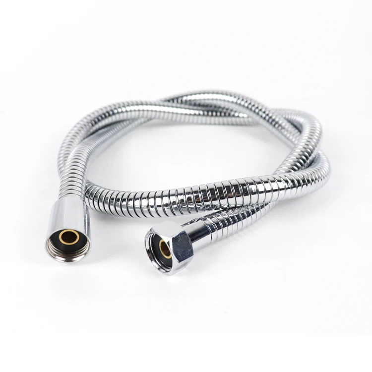 Shower hose manufacture 1.5m chrome shower hose spiral shower hose stainless steel