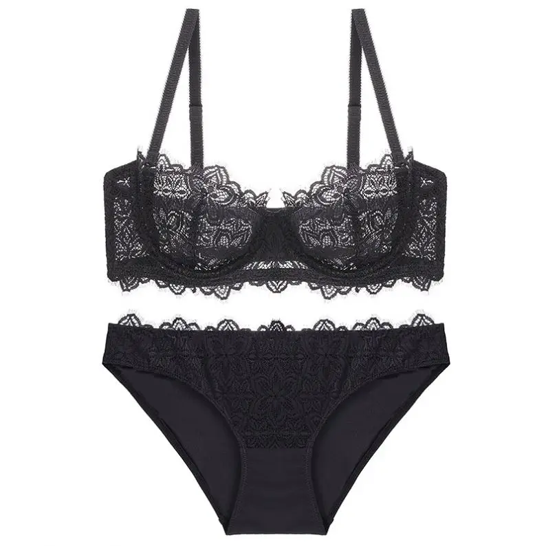 women ultra-thin inner wear sexy lace see through bra panty set bra panty set girls womens hot bra set sexy plus size