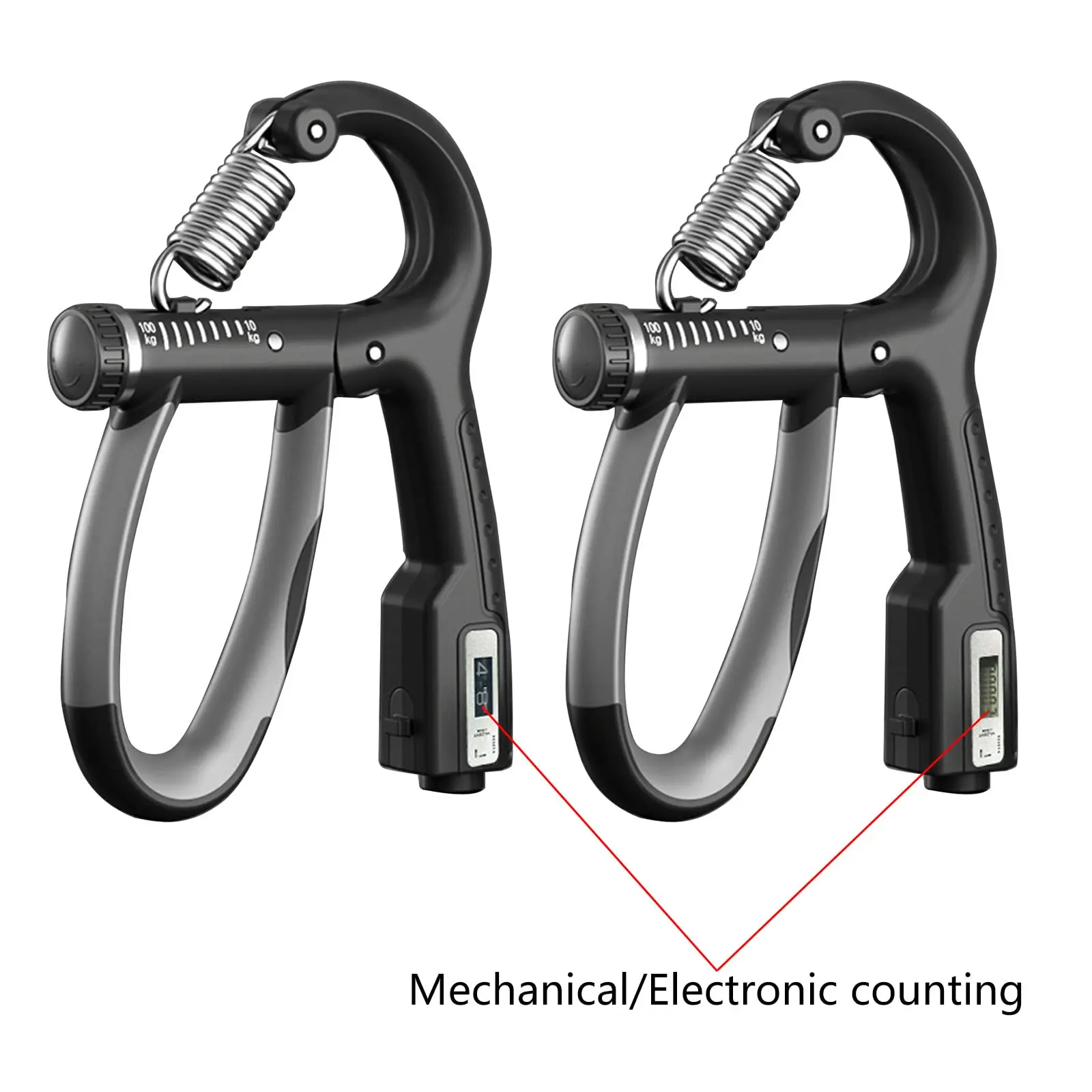 Hand Grip Exerciser With Counting Function Finger Strengthener Hand Weighted Rings to Help Reduce Hand Fat