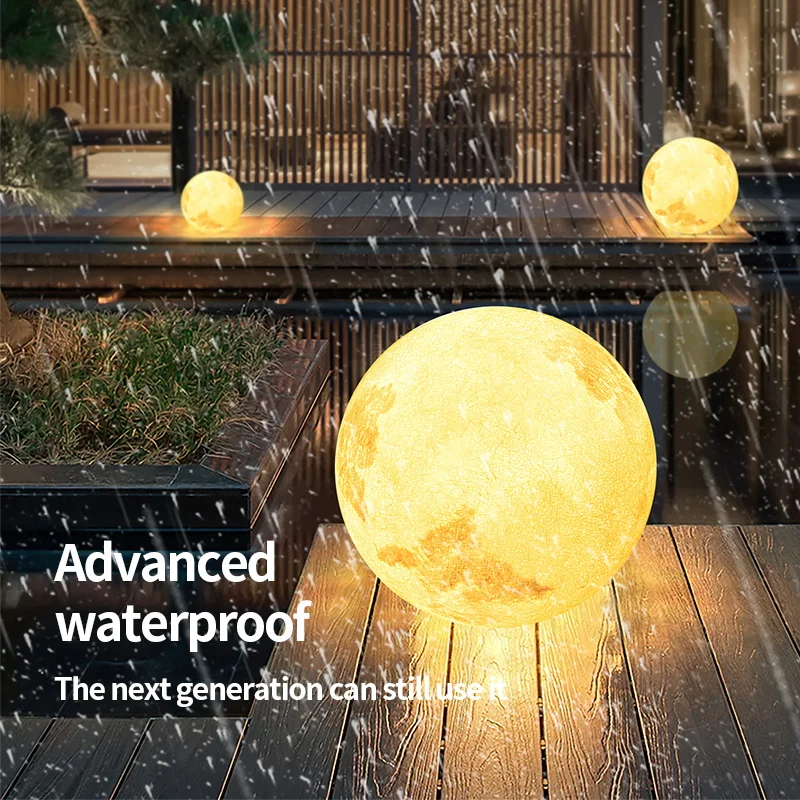 IP65waterproof hotel disco charging colorful beach party moon decorative atmosphere courtyard lamp