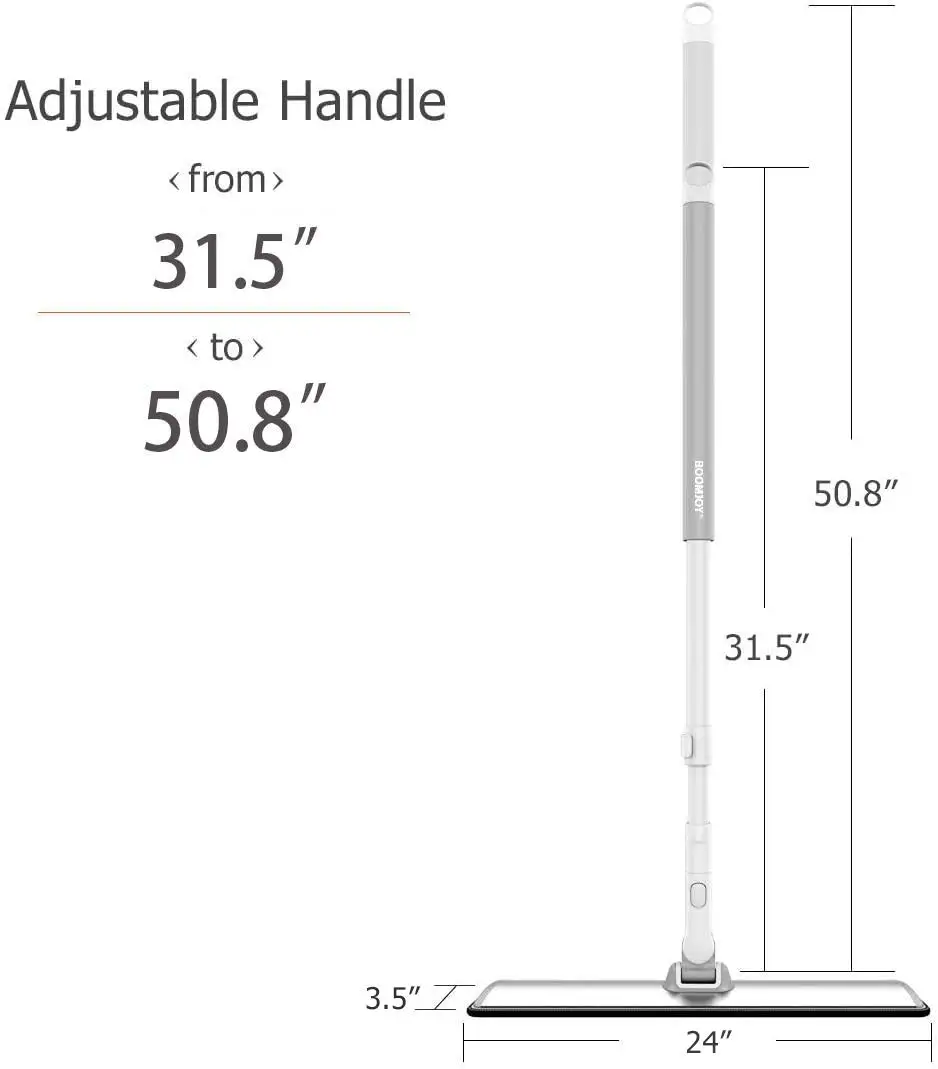Amazon E5 Without Bucket Microfiber Flat Head Mop For Floor Cleaning Walls With 2 Microfiber Pads