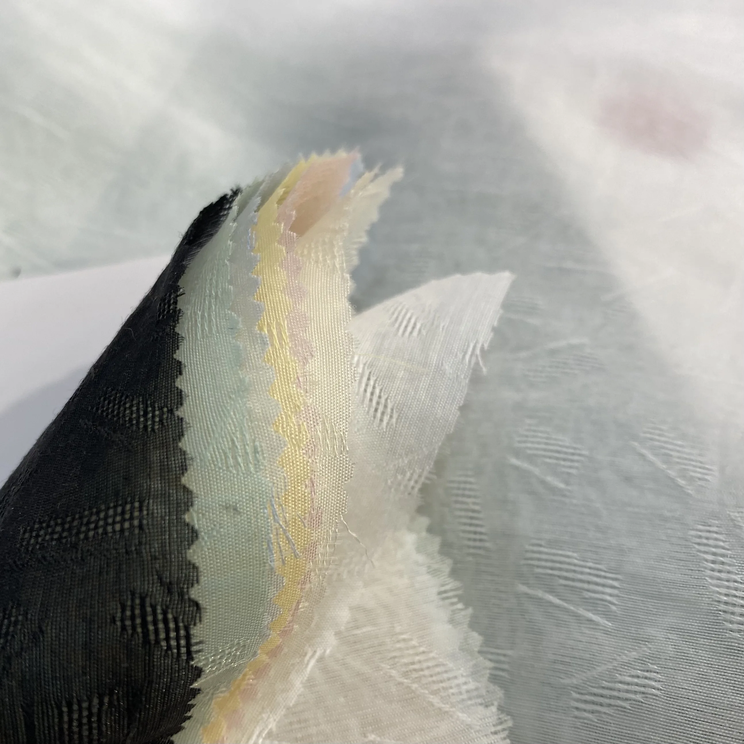 custom printed digital printing jacquard Tnecel nylon chiffon fabrics for dress