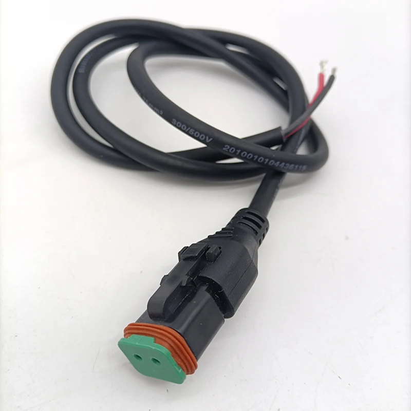 DT04-2P DT06-2S 2 POLE CONNECTOR OVERMOLDING CUSTOMIZE EXTENSION CABLE