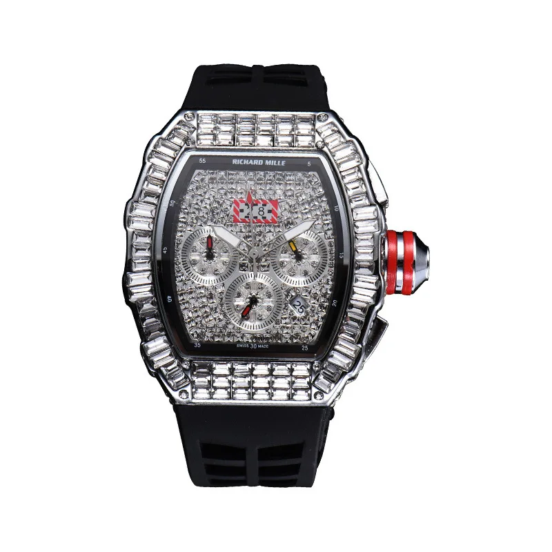 Rm Top Sales Iced Out Diamond Watches Men Gold Watch Watch