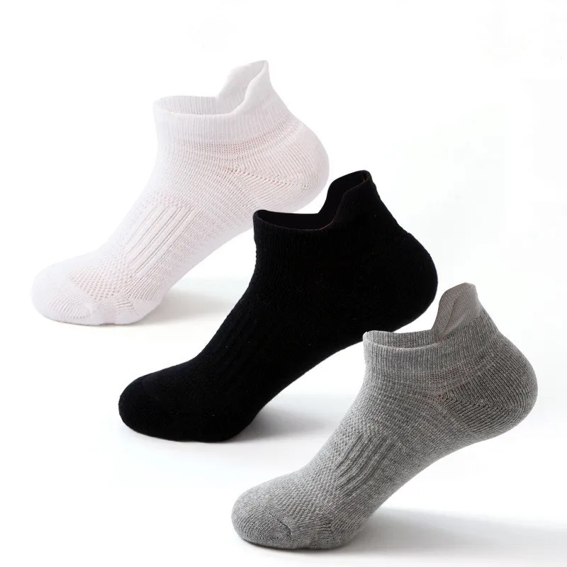
Custom Compression Cotton Anti-drop Boat Ankle Socks Men Women Unisex Sweat Absorbent Breathable Sport Socks 