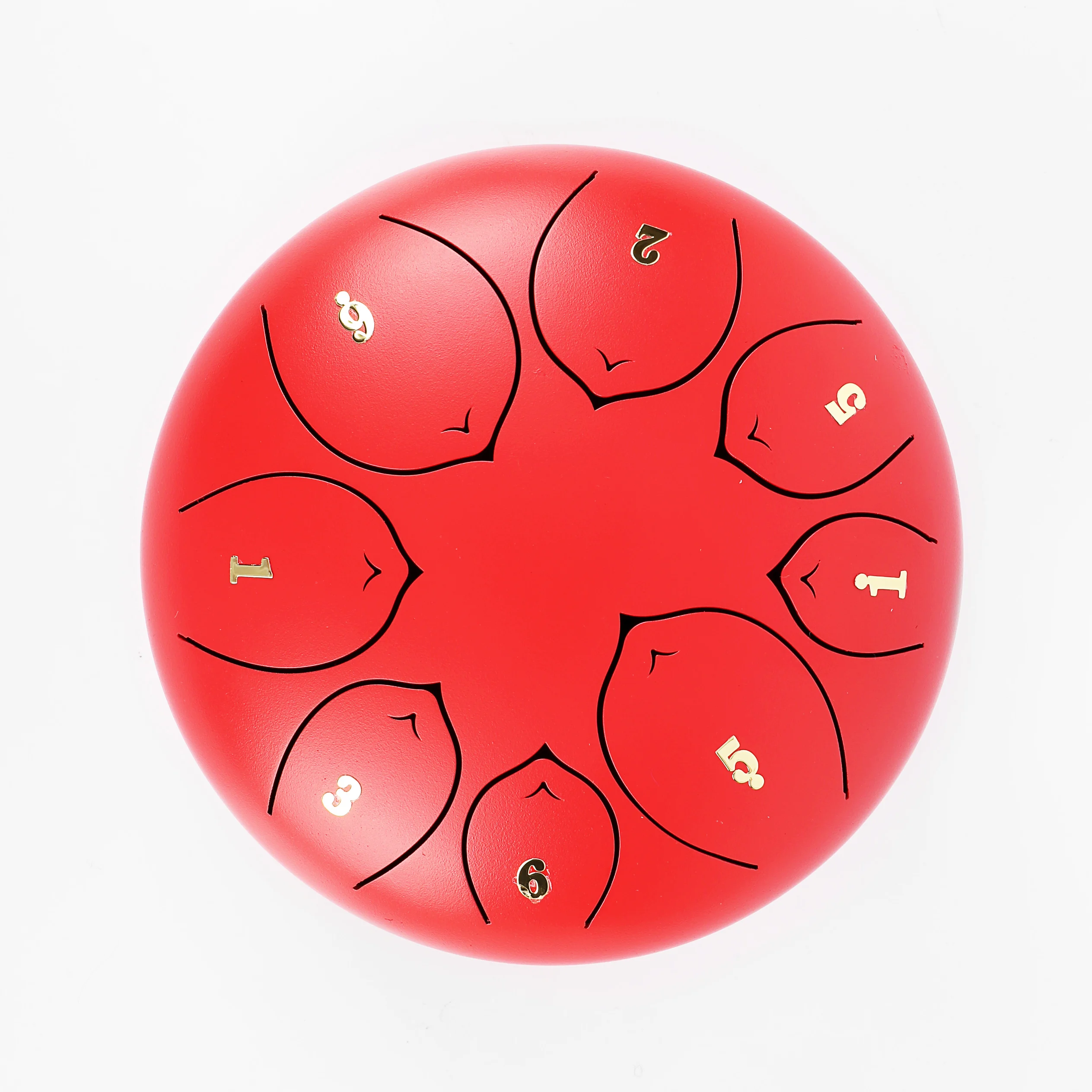 SUXINRU Offer HIGH Quality Handpan Drum 8 inch 8 tones BrownOEM & ODM  Steel Tongue Drum