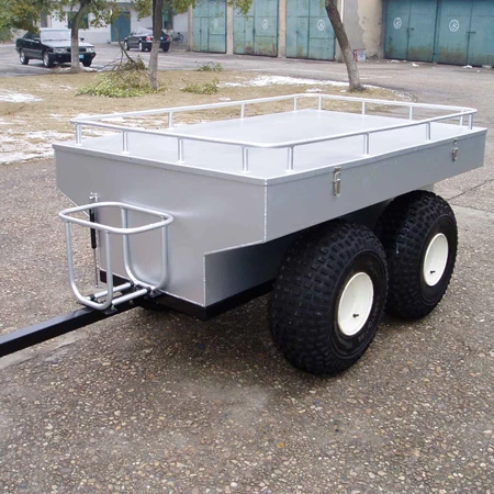 Высококачественный супер тяжелый прицеп с алюминиевым навесом на заказ