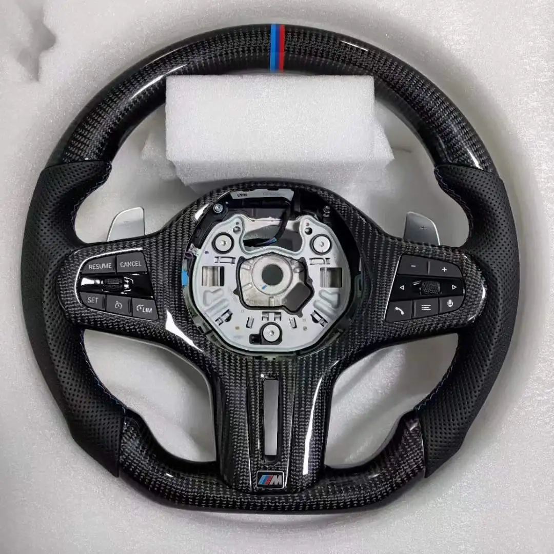 Professional Customized Race Inspired Flat Bottom Design Carbon Fiber Steering Wheel for Audi A3 A4 A5 RS3 RS4 RS5 S3 S4 TT R8
