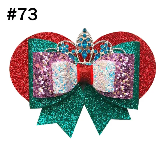 Little Mermaid Hair bow Birthday Party boutique bow mermaid inspired Custom Girls princess hair clips Large Ribbon