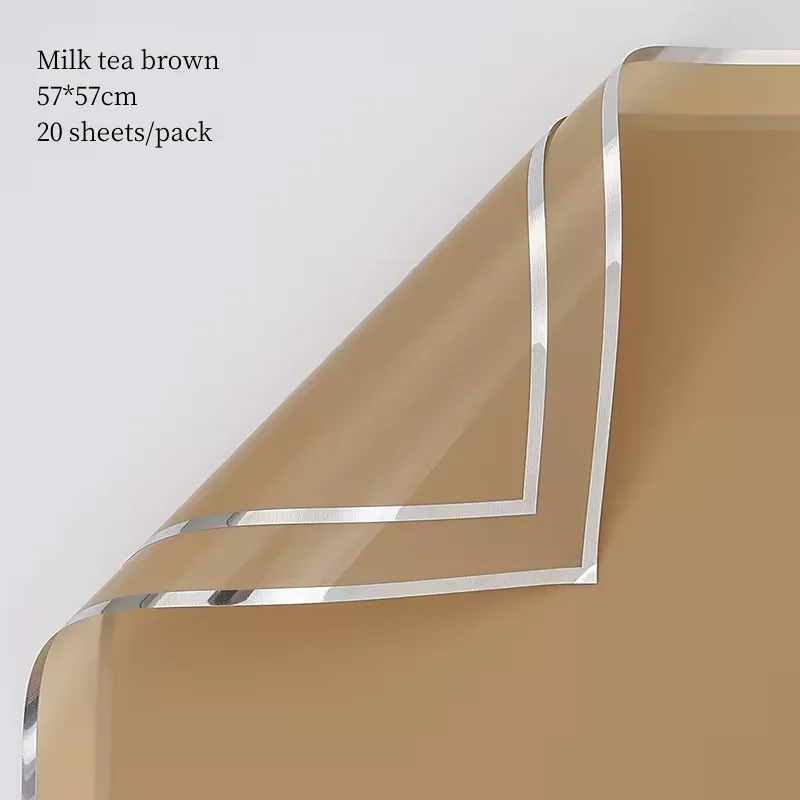 Jelly Film Wrapping Paper for Flower Silver Edgekorean Fog Level Packing