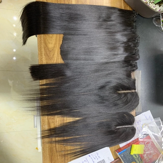 Raw Vietnamese Burmese Hair Unprocessed Virgin Natural Straight Wavy Hair Vendors Vietnamese Cuticle Aligned Raw Human Hair Soft