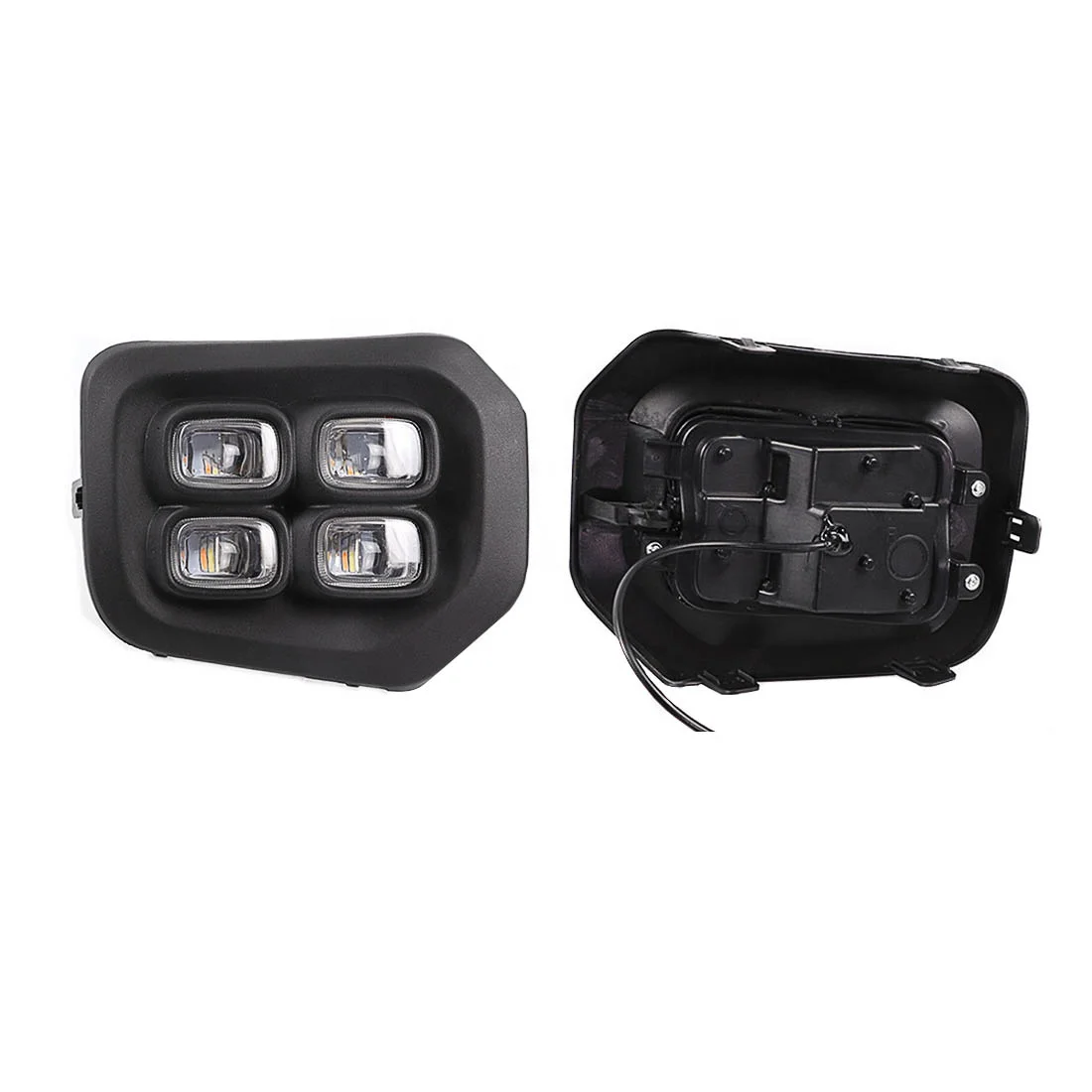 Double Colors Front Bumper Car Fog Lamp Headlights LED DRL Daytime Running Lights for Toyota Tacoma 2016 2017 2018 2019 2020