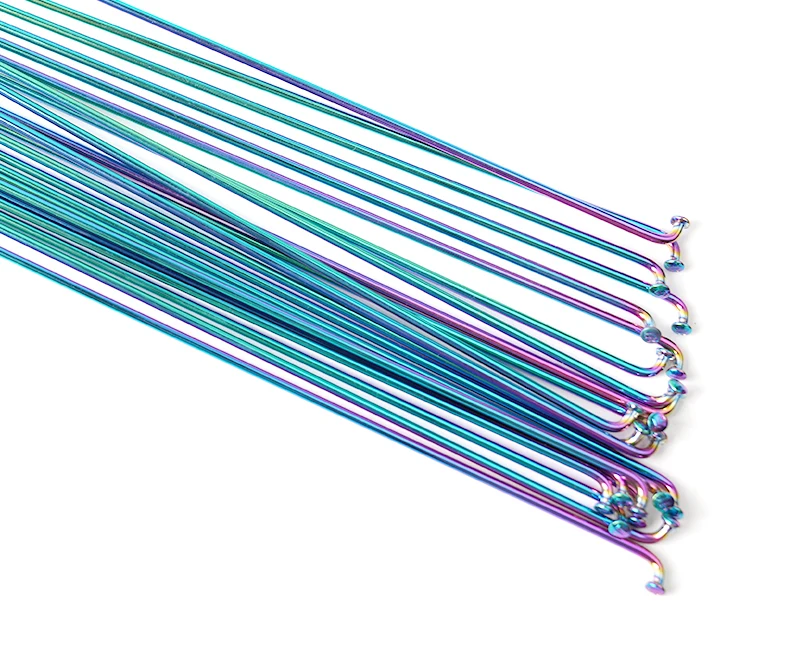 POLSO SP001 12G Bicycle Stainless Steel Spokes, Black Sliver Bicycle Electric Bike Copper Nipple, Customized Custom Made Spoke