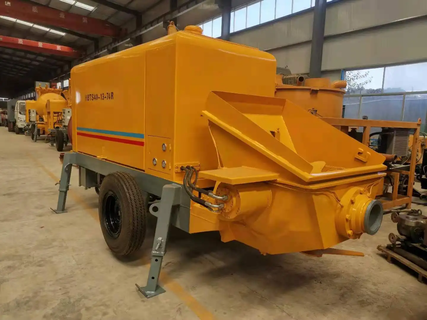 Factory Price 40m3/h Diesel concrete delivery pump Portable Trailer Mounted concrete conveying pump for sale in UAE