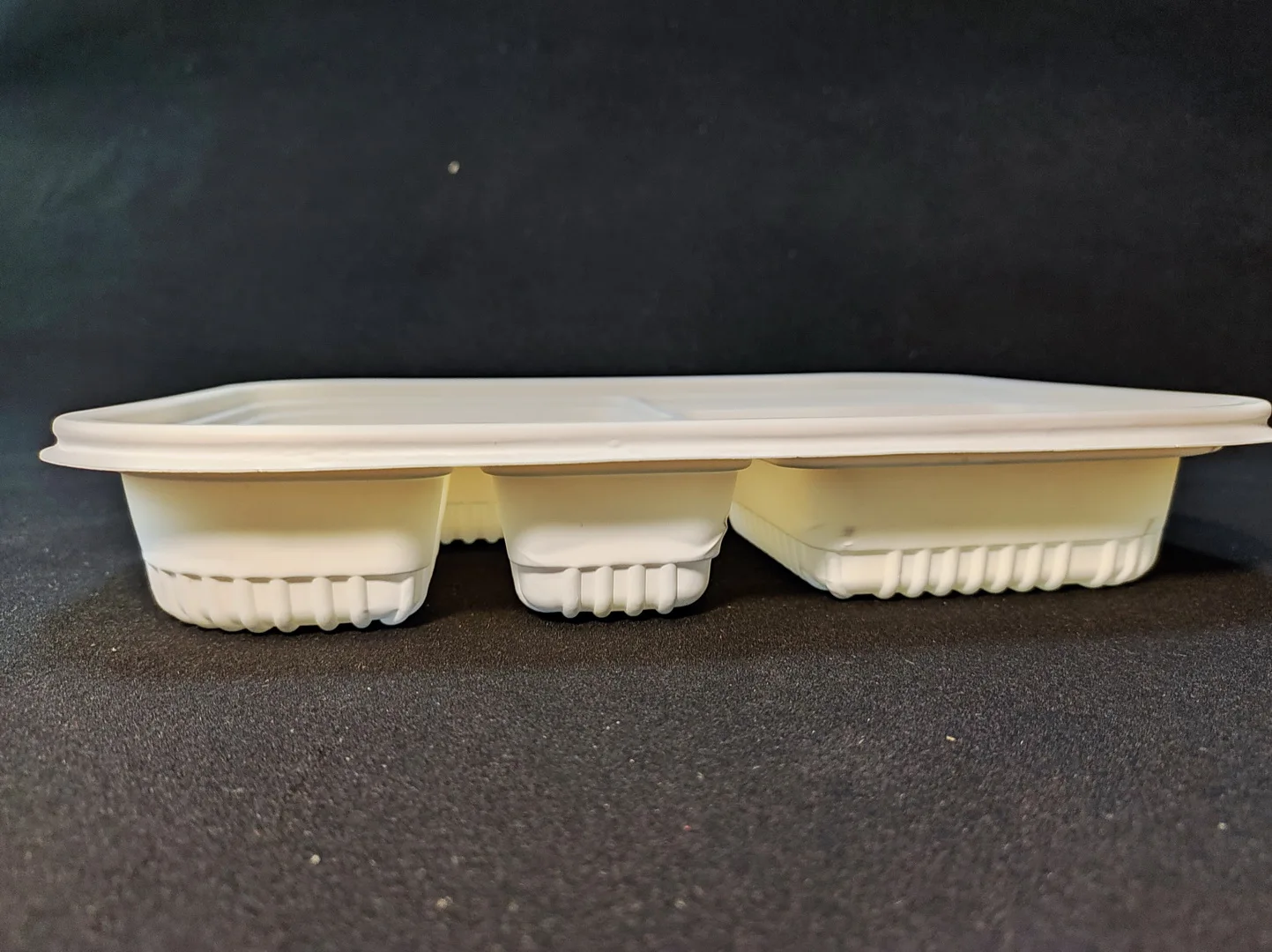 Food container with cover disposable corn starch biodegradable Sushi Bento box