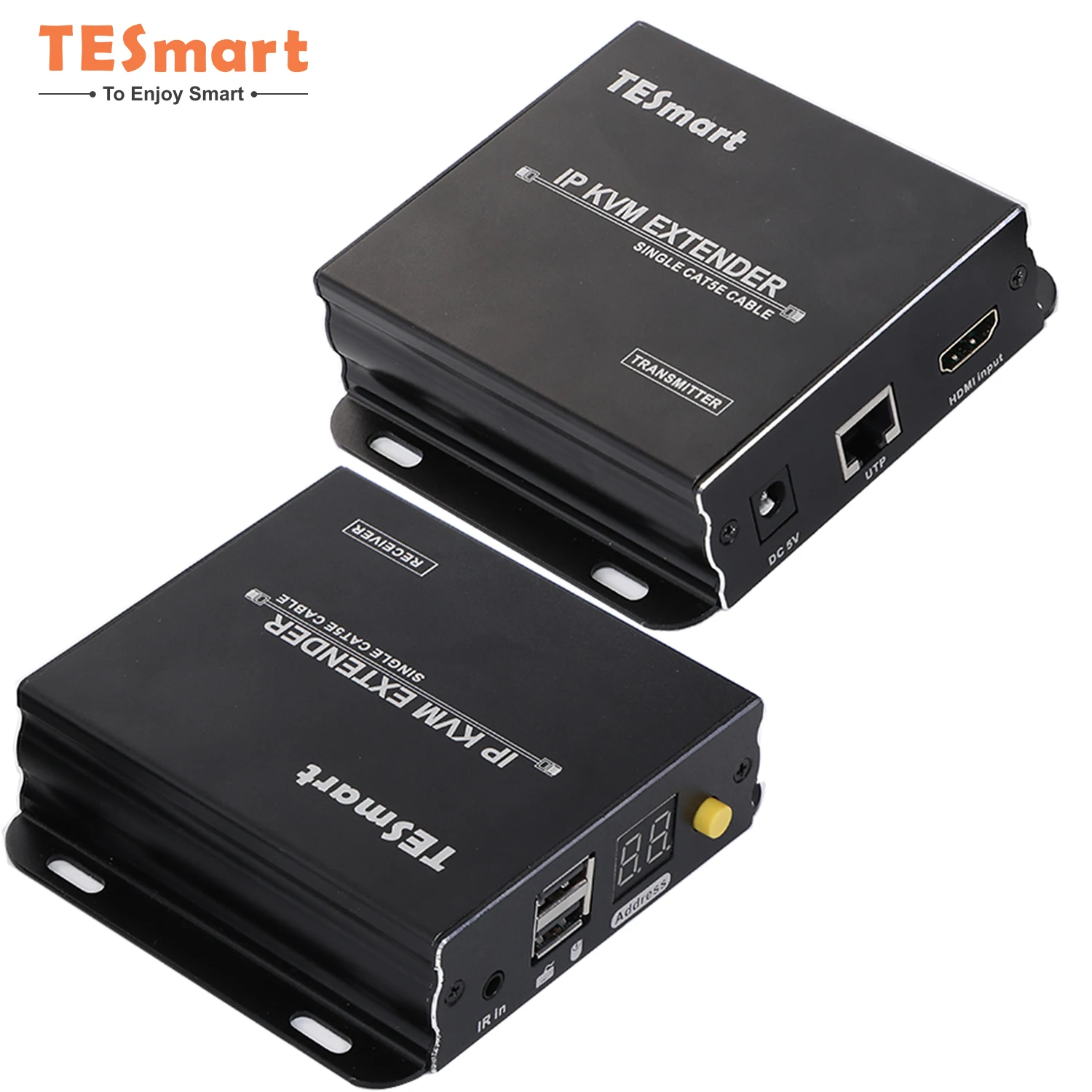 TESmart HDMI KVM Extender Transmit HD Video Signal Keyboard And Mouse Data 120M HDMI KVM Many To Many Extender TX RX