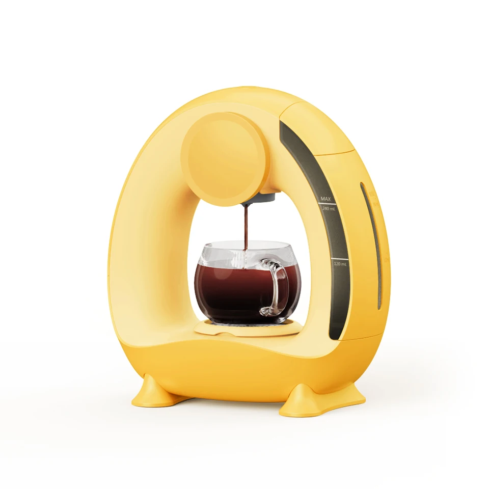 Portable Mini Travel Coffee Maker Single-Serve Q Brewer with Powerful Feature Custom Logo Ground Shape for Home Use