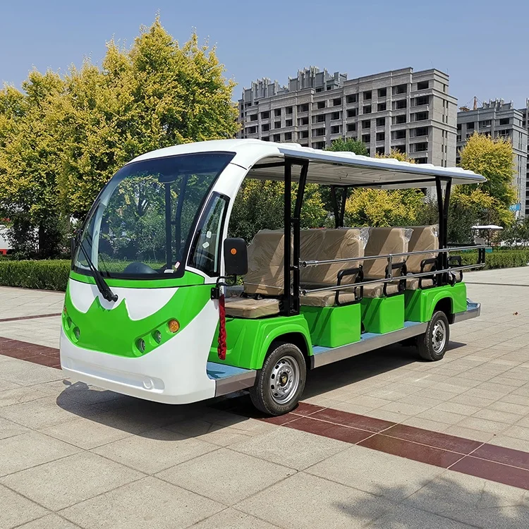 grwa oem 14 seater big shuttle ev passenger bus electric luxury car city public bus passenger eec electric buses for tourist