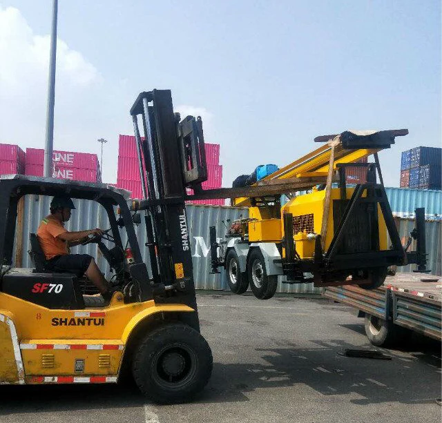 DFQ-150W 150m water well drilling rig DTH Hammer Rock Blasting Drilling Machine Price