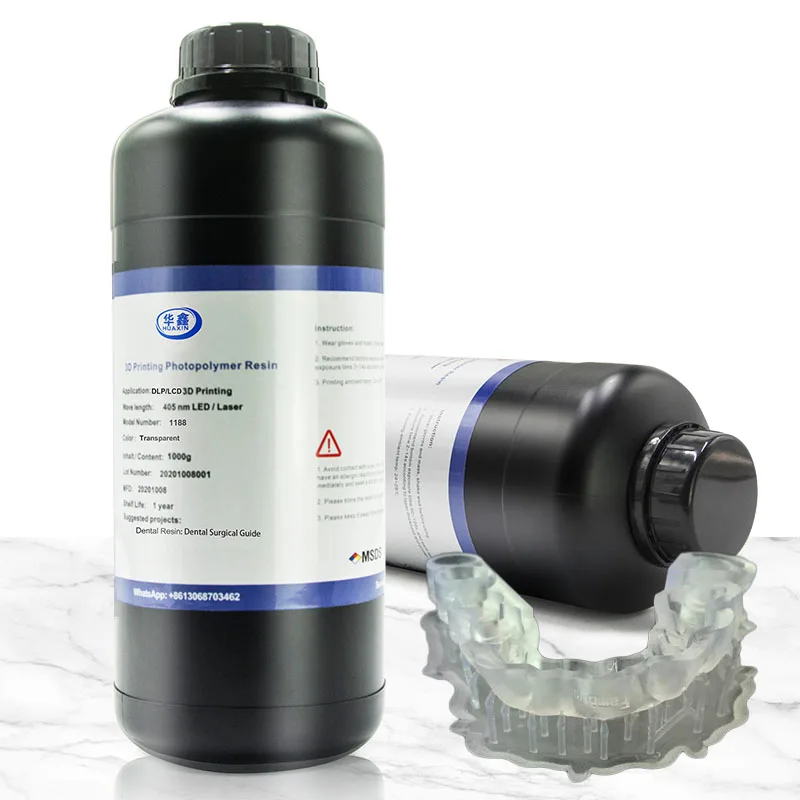 Высокоточное стоматологическое хирургическое руководство прозрачный с низким запахом жесткий не ломкий 3D MSLA LCD/DLP