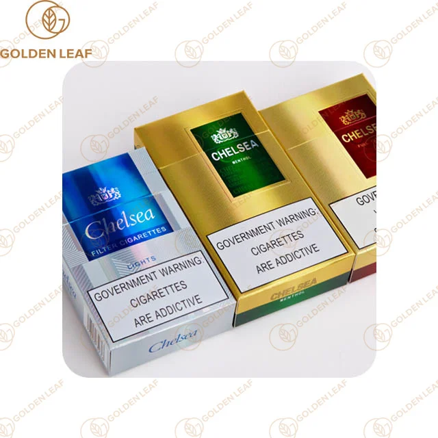 Rank Top Anti-Counterfeiting Custom Shaped Rigid Paperboard Printed Cigarette Box for Casing Tobacco