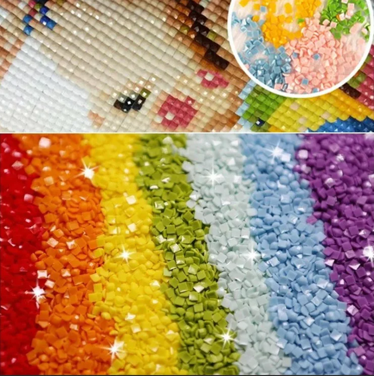 Yuhui Diamond Painting 5D Cross Embroidery Painting Kits Diamond Art Kit Paint by Numbers Full Drill Crystal Rhinestone Picture
