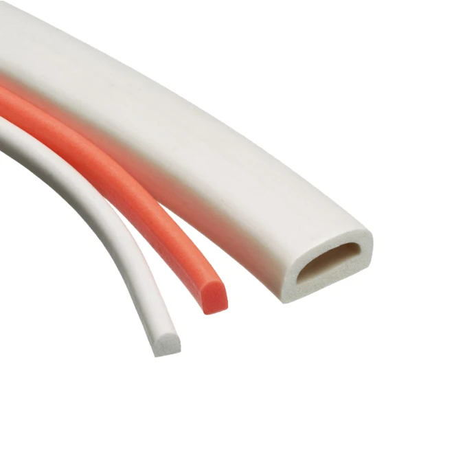 Customized Silicone Sponge Foam Extruded  Round Square Strip for Machine Sealing