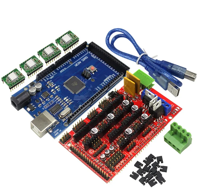 
3D printer kit MEGA2560 main control board RAMPS1.4 control board A4988 drive board accessories 