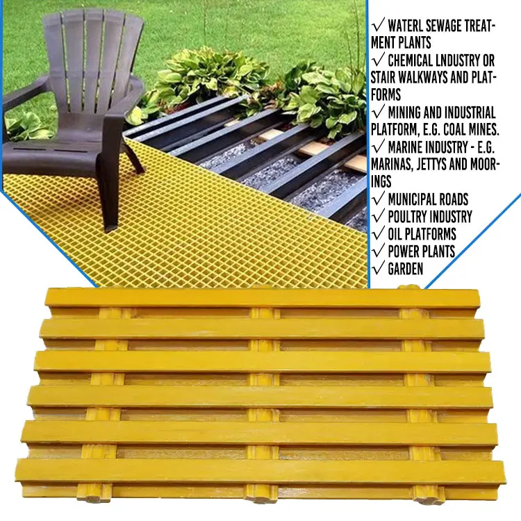 Pultrusion driveway markers fiberglass steel grating with low price