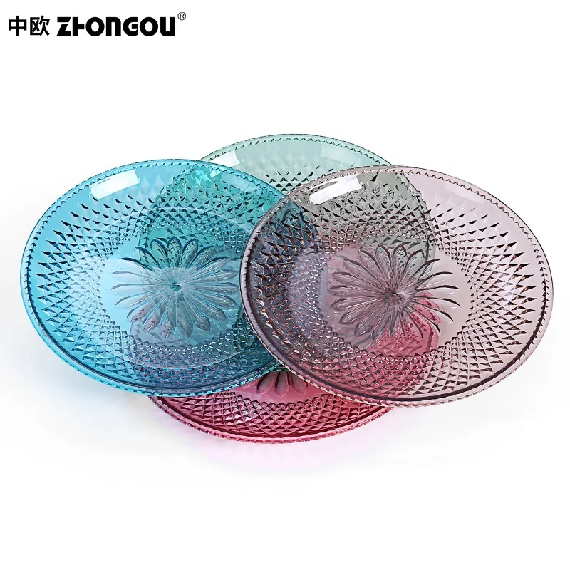 Customized food grade durable reusable plastic plates