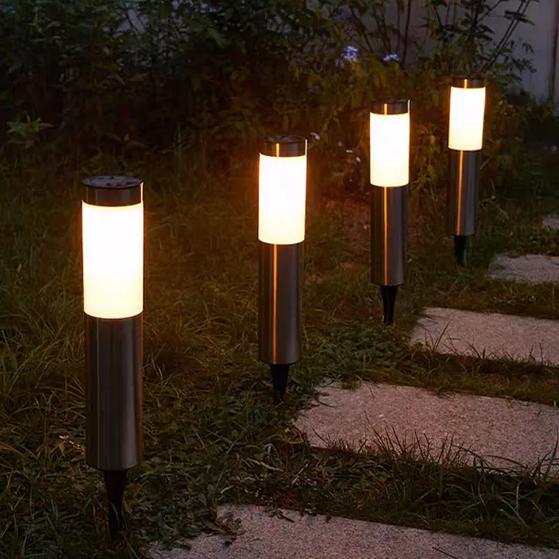 Solar path light 3 LED outdoor garden waterproof landscape light suitable for lawn, courtyard, walkway, deck, driveway