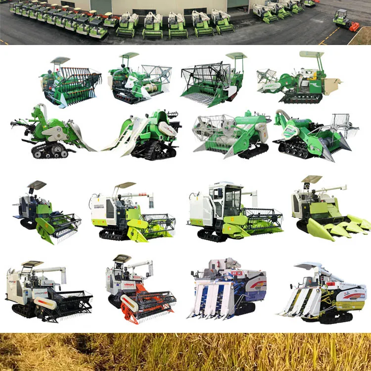 Factory Price Paddy Mini Hand Made Push Small Rice Combine Harvester Machine For Grain