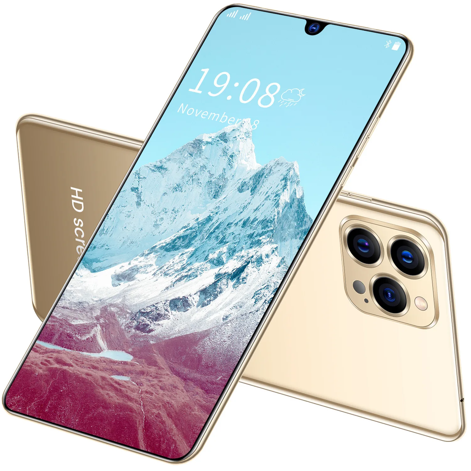 dropshiping P12 6.5Inch big Full Screen Smartphone 12GB+512GB Unlock Android 10.0 16MP+32MP HD Camera cell phone mobile phones