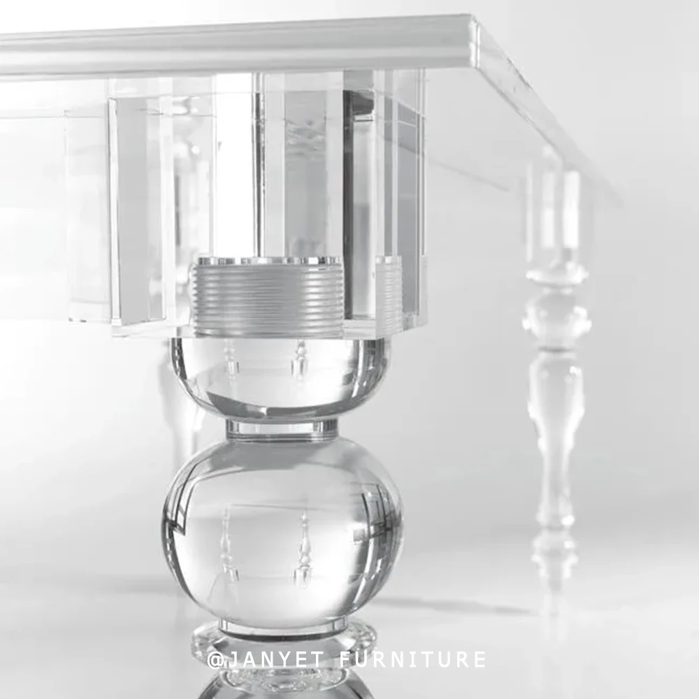 Wholesale Exclusive Wedding Clear Acrylic Sweetheart Transparent Table for Event