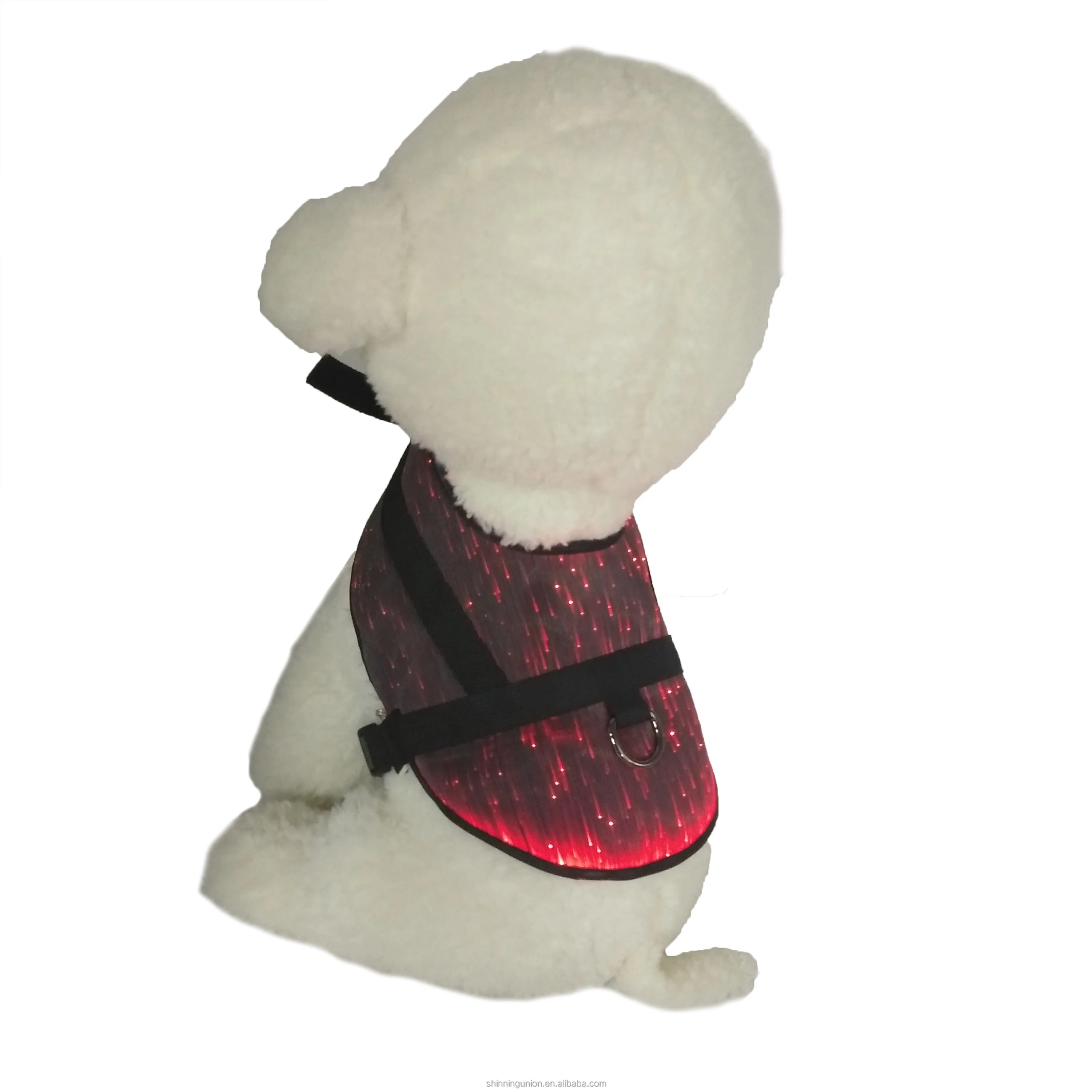 New LED Fiber Dog Harness Vest for Pet Puppy
