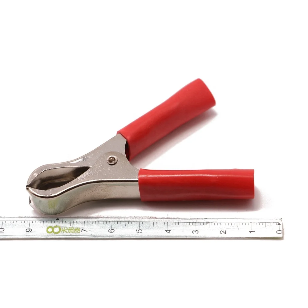 30A Insulated Crocodile Clips 75mm Low Voltage Wire Lead Test Alligator Clamps