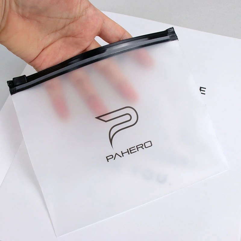 Free design Free Samples PE Plastic Ziplock Bags custom frosted plastic zipper bag with Logo or Text