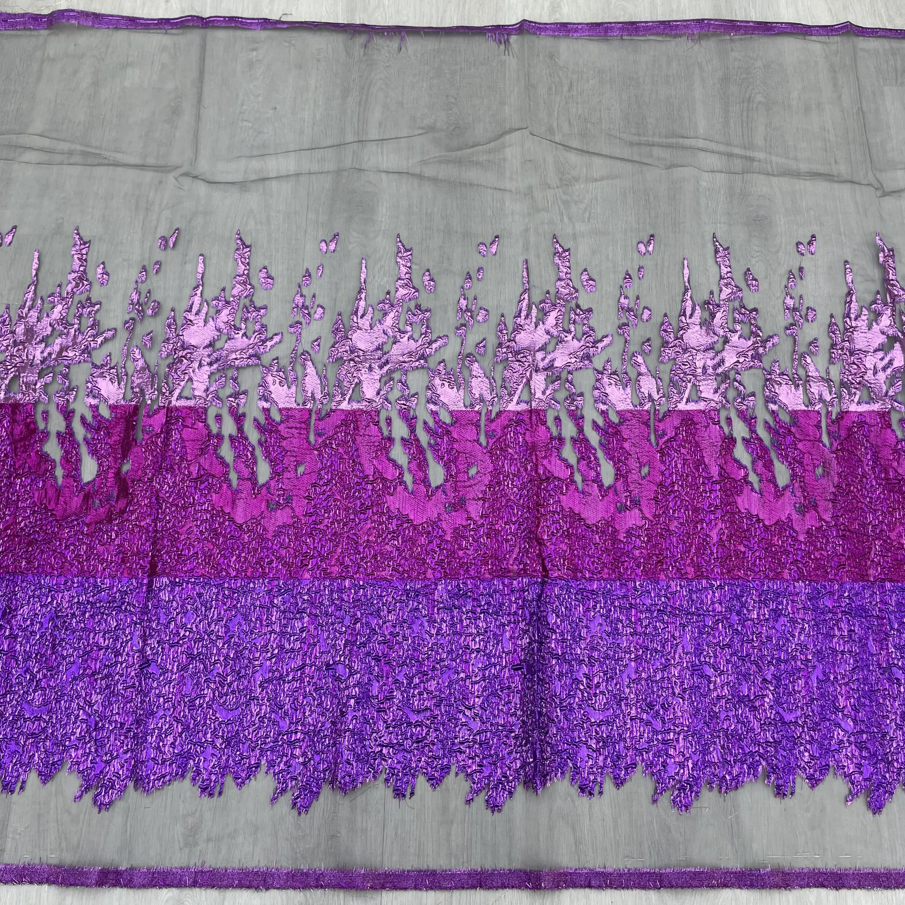 100%polyester yarn dyed lace fabric beautiful jacquard organza fabric  dress fabric