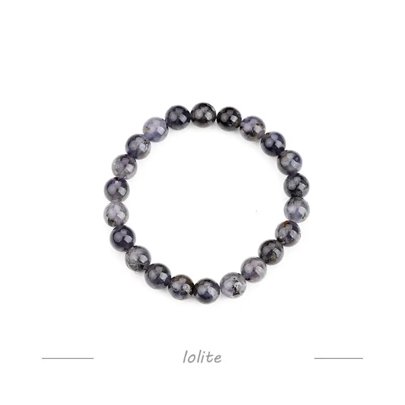 Natural Jewelry Christmas Ornament Stone Beads Healing 8mm Round Stretch Gemstone Bracelet