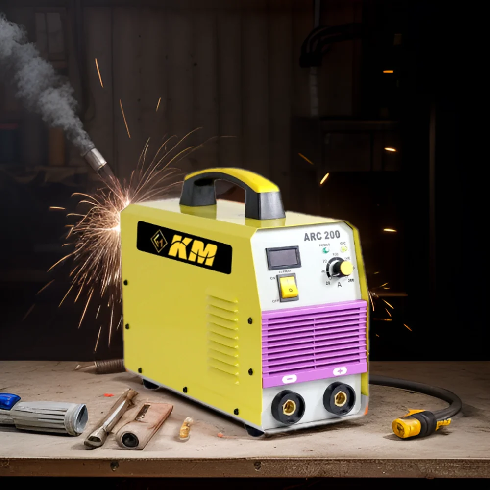 KM Factory Price ARC Welder Mini Igbt Inverter Portable ARC 200 Welding Machine