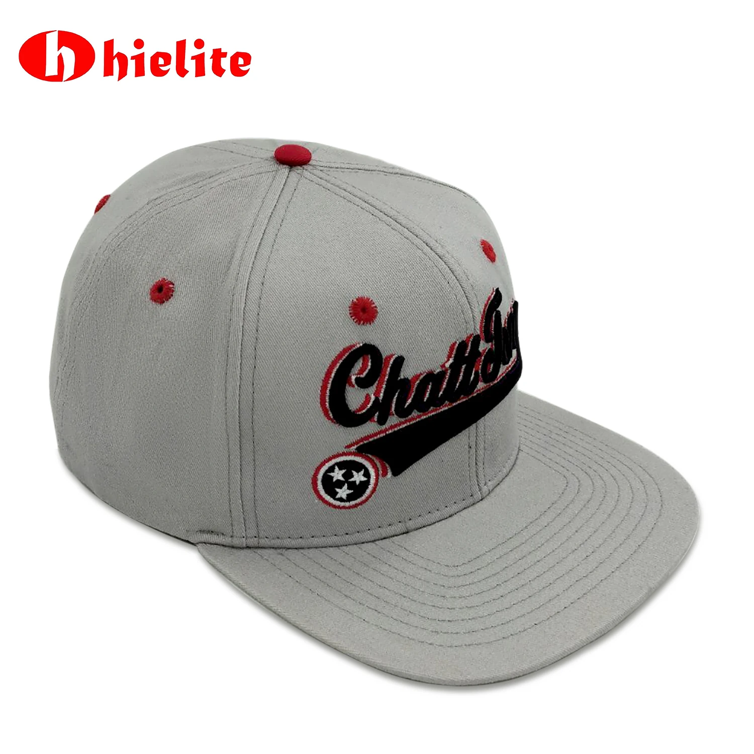 Snapback Cap Gray Hat Embroidered Embroidered Holes Good Air Permeability Fashion Sports Original Equipment Manufacturer