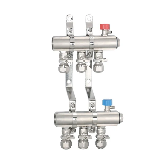 1inch 2-10 Way Brass Manifold for Floor Heating Systems