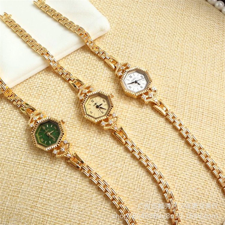 Aimgal ювелирные изделия на заказ Ретро ограниченный выпуск Восьмиугольные алмазные шипованные повседневные персонализированные цепные часы кварцевые оптовая